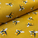 Bumble Bee 100% Cotton Craft Quilting Fabric 140cm Wide