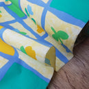 Blaue Blumentöpfe, wasserdicht, Ripstop, PVC, für den Außenbereich, Badezimmer, Stoff, Kinderzimmer, 182 cm