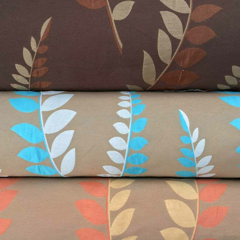 Floral Leaves Curtain Brocade Upholstery Fabric 140cm