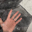 Tiny Gemstone Organza Voile Draping Fabric 147cm