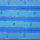 BLUE NAUTICAL FISH & BOATS WATER RESISTANT RIPSTOP FABRIC MATERIAL BY THE METRE