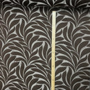 Brown Leaves Floral Curtain Brocade Fabric, 140cm