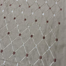 Tissu en taffetas de touffe de diamants en bambou, doré