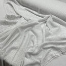 Daisy Floral Embroidery French Venice Lace Fabric, White - Bull Ring Fabrics
