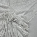 Daisy Floral Embroidery French Venice Lace Fabric, White - Bull Ring Fabrics