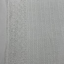 Daisy Floral Embroidery French Venice Lace Fabric, White - Bull Ring Fabrics