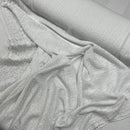 Daisy Floral Embroidery French Venice Lace Fabric, White - Bull Ring Fabrics