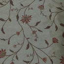 Daisy Floral Flowers Floral Silk Slub Fabric 140cm - Bull Ring Fabrics