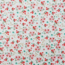 Daisy Flowers Rose & Hubble Cotton Poplin Fabric - Bull Ring Fabrics