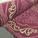 Damask Cotton Blend Curtain Brocade Fabric 140cm - Bull Ring Fabrics