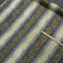 Damask Sonata Striped Vintage Cotton Fabric, Cream/Grey - Bull Ring Fabrics