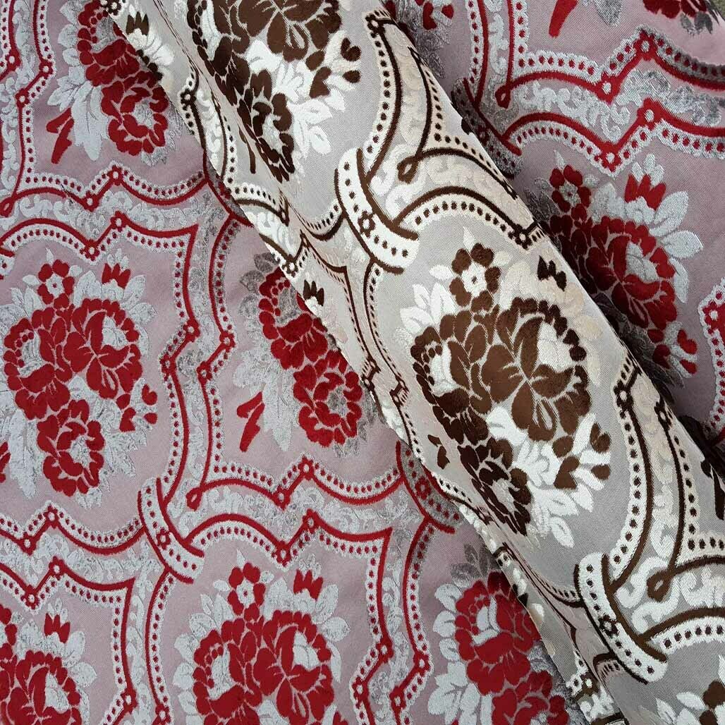 Damask Velvet Floral Tapestry Chenille Upholstery Curtain Brocade Fabric 140cm - Bull Ring Fabrics