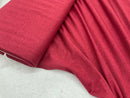 Dark Red Stretch Cotton Viscose Jersey Dress Fabric Tunics/Head Wrap 150cm - Bull Ring Fabrics