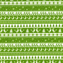 Fair Isle Christmas Jumper Xmas Polycotton Fabric 45", Green