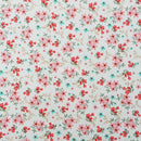Daisy Flowers Rose & Hubble Cotton Poplin Fabric