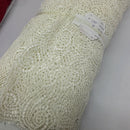 Designer Cream Guipure Lace Bridesmaid Dress Trim Wedding Fabric Summer Skirt - Bull Ring Fabrics