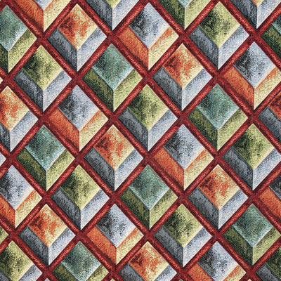 Designer Kahlo Abstract Tapestry Upholstery Fabric - Bull Ring Fabrics