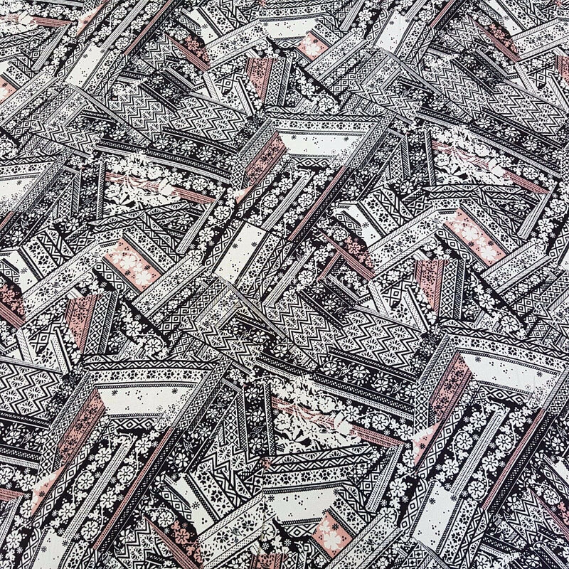 DESIGNER QUALITY VISCOSE MAROCAINE CREPE DRESS FABRIC - 135cm WIDE Ecru - GEMMA - Bull Ring Fabrics