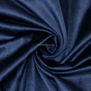 Tissu de rideau en velours peluche Bellissimo, bleu marine