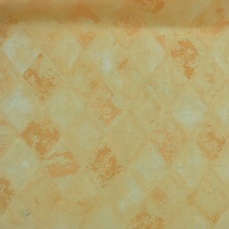 Diamonds Ashley Wilde Vintage Cotton Fabric, Yellow - Bull Ring Fabrics
