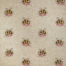 Digital Cotton Animal Linen Fabric, Bombini - Bull Ring Fabrics