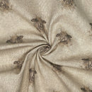 Digital Cotton Animal Linen Fabric, Sheep Head - Bull Ring Fabrics