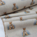 Digital Cotton Animal Linen Fabric, Tiger Cubs - Bull Ring Fabrics