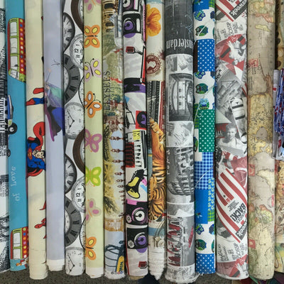 Digital Print Cotton Rich Fabric Curtain Craft Upholstery 140cm - Bull Ring Fabrics