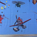 Disney Planes Print Kids Cotton Furnishing Fabric - Bull Ring Fabrics