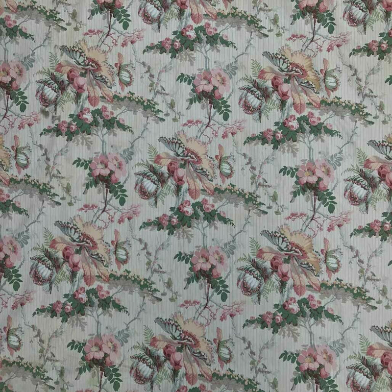 Tissu en coton imprimé floral vintage Canterbury