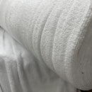 Doppelseitiges Frottee aus Baumwolle, Weiß