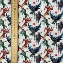 100% Cotton Digital Fabric Justice League Superhero Marvel 140cm