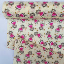 Princess Girls & Tiny Hearts PolyCotton Fabric 45"