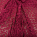 Burgundy Spotted Flower Guipure Corded Dress Lace Lingerie Trim Wedding Fabric