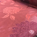 Brown Floral Upholstery Curtain Brocade Fabric 140cm