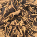 Elasticated Ribbon Taffeta Fabric, Brown - Bull Ring Fabrics