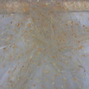 Embroidered Organza Window Voile Draping Fabric - Bull Ring Fabrics