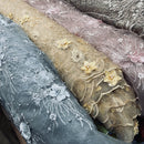 Embroidery 3D Rose & Pearl Lace Net Dress Fabric - Bull Ring Fabrics