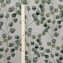 Eucalyptus Tree Green Beige Linen Curtain Upholstery Fabric - Bull Ring Fabrics