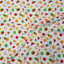 Exotic Tropical Fruits Print Rose & Hubble Cotton Poplin Fabric - Bull Ring Fabrics