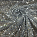 Bling Sequins Tulle Net Fabric, Grey