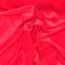 Plain Cotton Velvet Fabric Plush Theatre Costumes Material 112cm