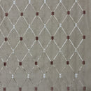 Tissu en taffetas de touffe de diamants en bambou, doré