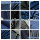 8oz Weaved Washed Look Denim Fabric Jeans, Dark Blue