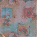 Floral Abstract Voile Fabric, Peach - Bull Ring Fabrics