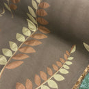 Floral Leaves Curtain Brocade Upholstery Fabric 140cm - Bull Ring Fabrics