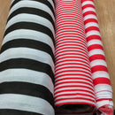 Fun Striped Poly Cotton Dress Fabric - Bull Ring Fabrics