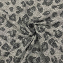 Furry Wool Blend Warm Fabrics Animal Melton Fabric Sew Coat Jacket LEOPARD SPOTS - Bull Ring Fabrics