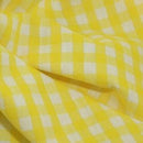 Gingham 1/4" Checks Polycotton Dress Craft Fabric - Bull Ring Fabrics