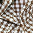 Gingham 1/4" Checks Polycotton Dress Craft Fabric - Bull Ring Fabrics